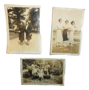Lote De 3 Fotografías Antiguas. 0