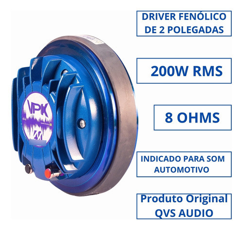 Driver Qvs 40vpk 200rms Automotivo Corneta D405 1