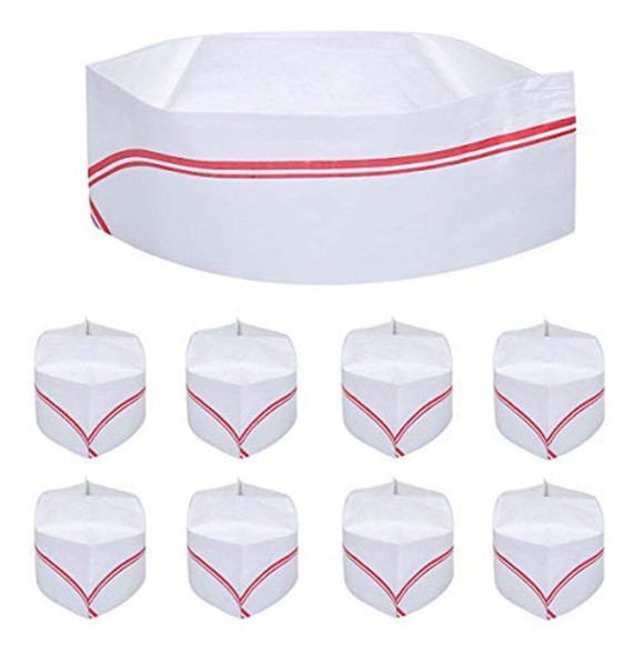 40 Pcs Soda Desechable Jerk Paper Cap Chef Hat Retro Diner F 0 40 Pcs Soda Desechable Jerk Paper Cap Chef Hat Retro Diner F 0