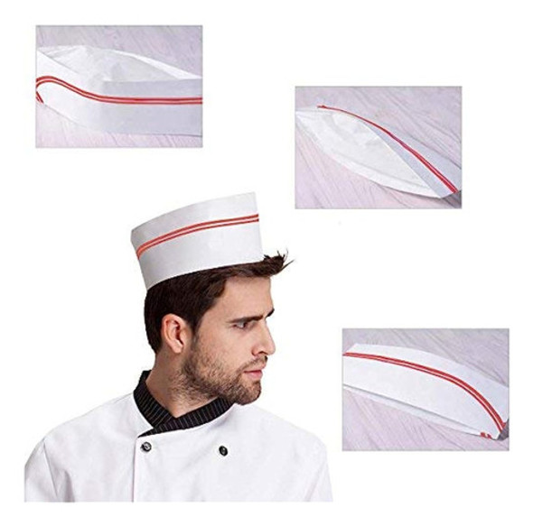 40 Pcs Soda Desechable Jerk Paper Cap Chef Hat Retro Diner F 1 40 Pcs Soda Desechable Jerk Paper Cap Chef Hat Retro Diner F 1