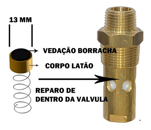 Reparo Da Valvula De Retenção 1/2  Compressor 13mm Msl 10 1
