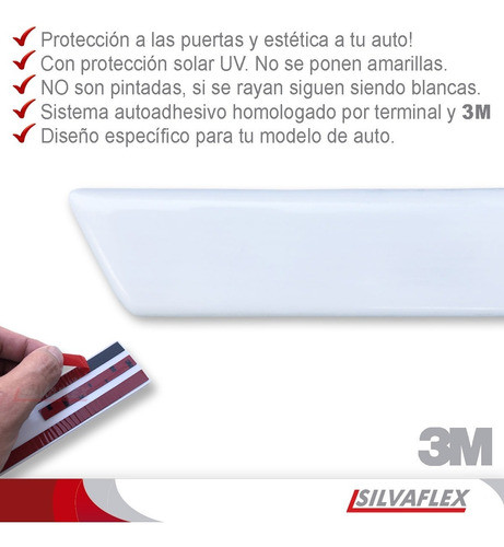 Baguetas Laterales Blancas Toyota Corolla Cross 2020+ 1