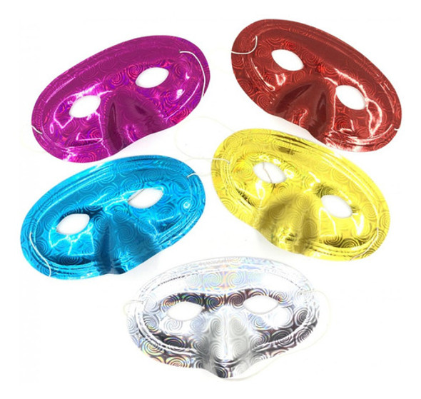 Antifaz Colores Brillantes X 12 Unidades Cotillón Fiestas 0