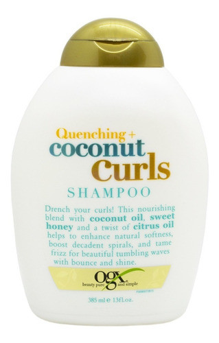 Ogx Coconut Curls Shampoo Nutritivo Pelo Rulos X 385ml Local 0