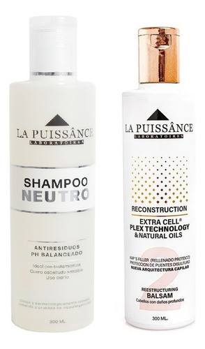 Acondicionador Cell Plex 300ml La Puissance + Shampoo Neutro 0