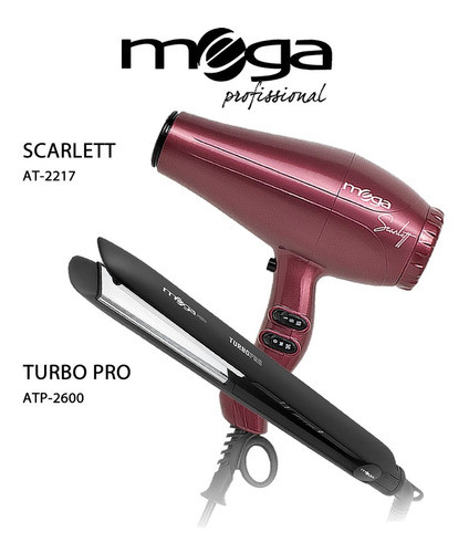 Gran Dupla Mega Secador Scarlett Y Plancha Turbo Pro 2600 1