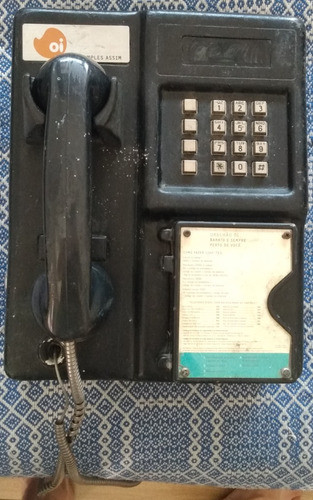 Antigo Telefone Público Cartão De Orelhão Oi 0