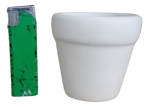 Maceta Nº 8 Bizcocho  Para Pintar Souvenir 7,5 Cm De Alto 0