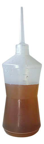 Almotolia Plastica Transparente Bico Reto 500ml- Kit C/2 Uni 0