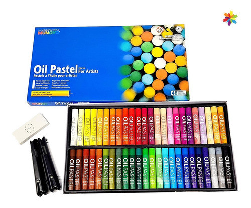 Pastel Óleo Mungyo Caja X 48 Mop Colores Barrio Norte 0