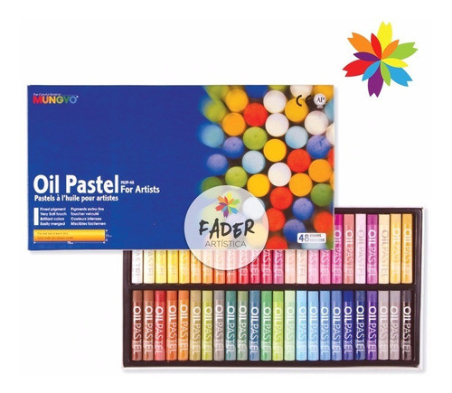 Pastel Óleo Mungyo Caja X 48 Mop Colores Barrio Norte 1