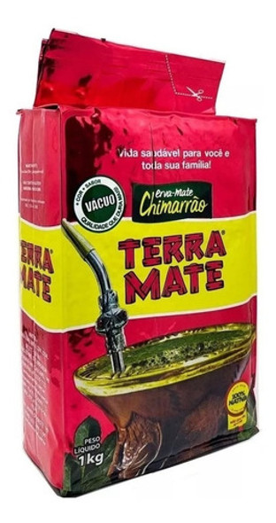 Erva Mate Chimarrão Terra Mate Vácuo 1kg Kit Com 03 Unidades 1