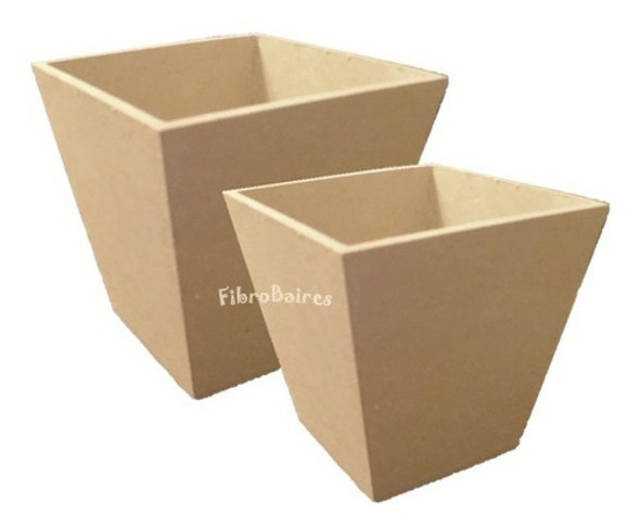 Oferta! Macetas X 10 Unidades En Fibrofacil 10 X 10 Cm 0