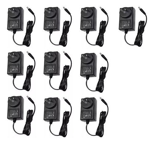 Pack 10 Fuentes 12v 3a Tipo Cargador Tira Led Cctv Camara 0