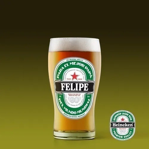 Plantillas Etiquetas Cervezas Día Del Padre Papá  Psd, Ppt 1