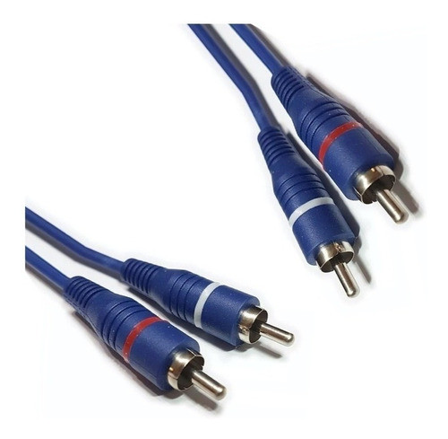 Cable Auxiliar De Audio 2 Rca A 2 Rca 6 Mts Alta Calidad 0