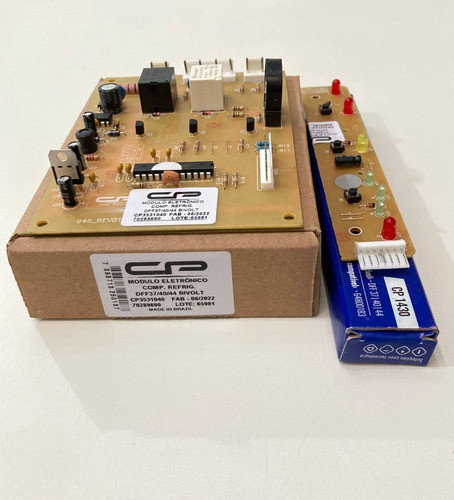 Kit Placa Potência + Interface Para Electrolux Dff39+adesivo 1