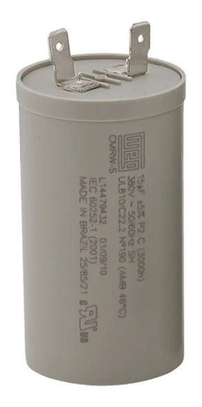 Capacitor De Arranque De Motores 16uf 400v Weg 0