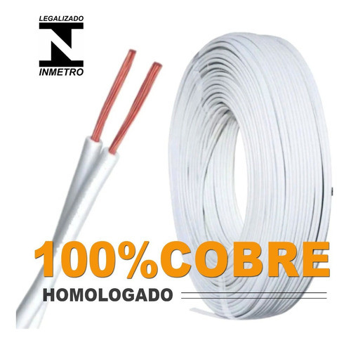 Fio Cordão Paralelo 300v 2x 0,75 - Rolo 100 M - Megatron 1