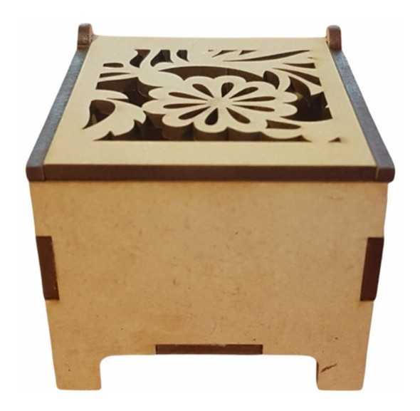 Cajita De Mdf / Fibrofacil Calada  X 50 Unidades 0