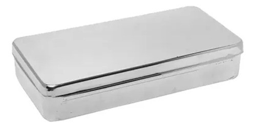 Caja  De Acero Inoxidable ( 22 X 12 X 5 Cm ) -faeta 0