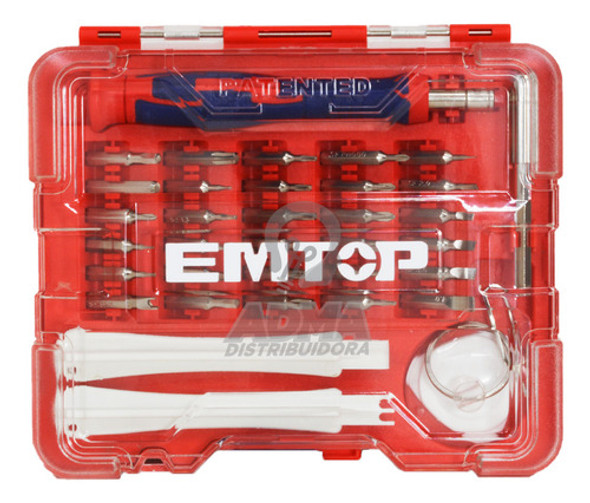 Set Destornillador Precision 37 Piezas Industrial Emtop 1