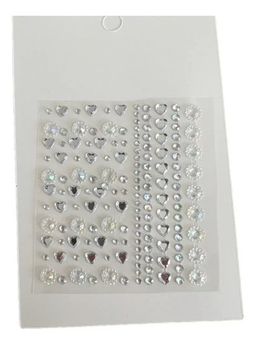 Kit 6 Adesivo Glitter Pedra Rosto Maquiagem Carnaval Festa-a 0