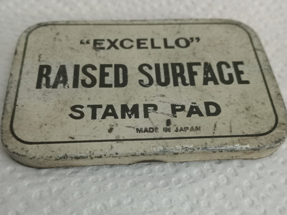 Antigua Lata De  Excello Almohadilla Para Sellos Stamp Pad 0