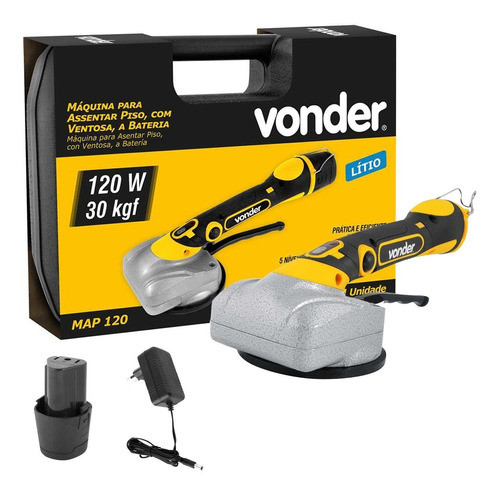 Maquina Assentar Piso Cerâmico Ventosa 30kg Vonder Map120 0