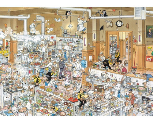 Puzzle 500 Piezas Xl The Kitchen Por Jan Van H.- Jumbo 1