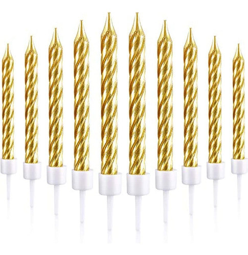 Blulu - 50 Velas Metálicas Para Tarta O Cupcake Para Decorac 0