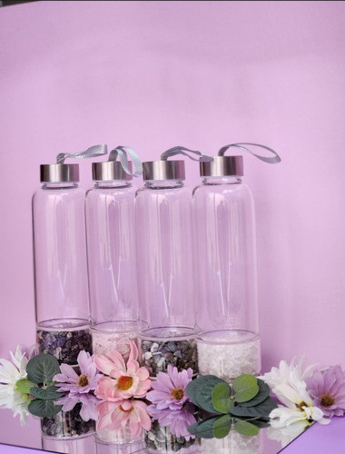 Botella Con Cristales Obsidiana Importado Hekate 1