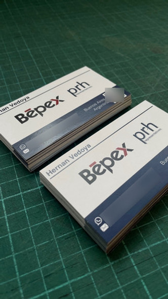 100 Tarjetas Personales 9x5 Cm Full Color Simple Faz 1