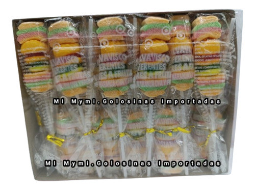Gomita Brocheta Hamburguesas Golosina X 30u Cumpleaños,candy 1