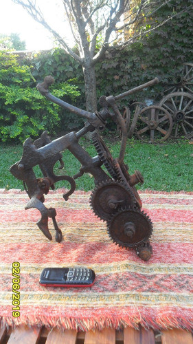 Antiguo Afilador Afilador Afiladora De Cosechadora Deco 0
