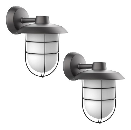 Luz De Pared De Porche Integrada Led Con Fotocélula De Anoch 0