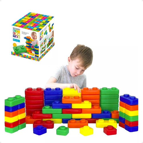 Ladrillos Gigantes Bloques Infantiles X 25pzs New Plast 0