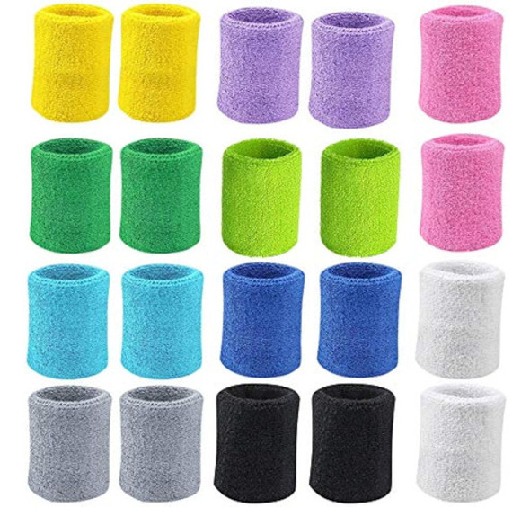 10 Pares De Pulseras Deportivas, Muñequeras Para 0