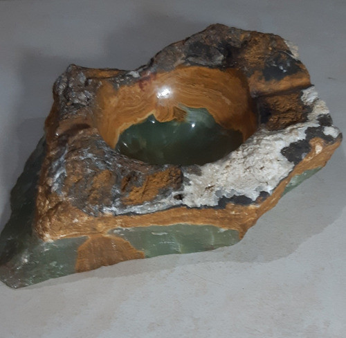 Cenicero Grande Alhajero De Piedra De Onix Tallada 1