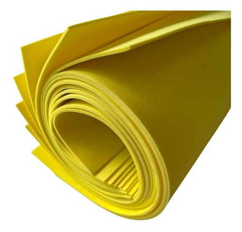 Eva Liso 40x60 - 10 Folhas Amarelo Esc 0