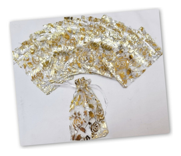 Bolsitas Organza  Bijouterie Joyería C/dorado 10 Unidades 0