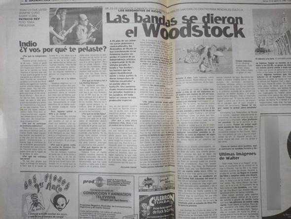 Suplemento * Si De Clarin * Redonditos De Ricota - Año 1996 1