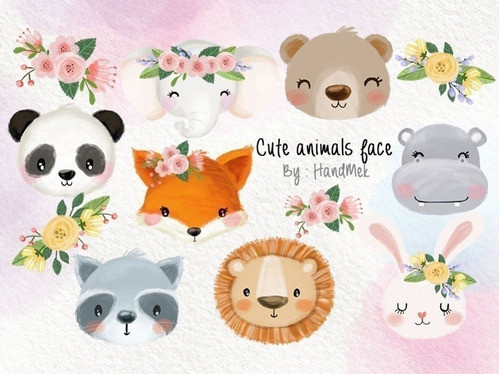 Cliparts Imagenes Png Animales Del Bosque Caras Caritas 1
