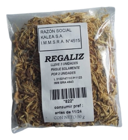 Regaliz Corteza 50g Lleve 3 Pague Solo 2 0