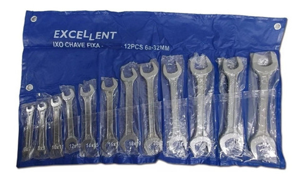 12 Chaves Fixa De Boca 6mm A 32mm Oficina Macanica Industria 1