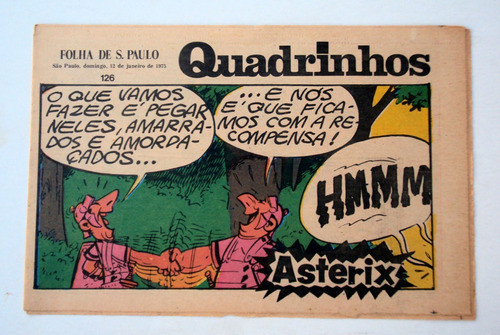 Quadrinhos N.126 -1975 - Folha De São Paulo - Raro - F(0008) 0