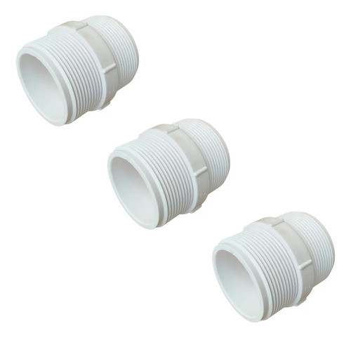 Kit 3 Nipel Paralelo Com Rosca 2 Polegadas 50mm Pvc Tigre 0