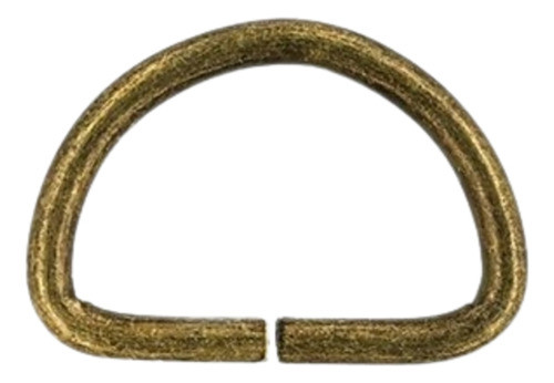 Meia Argola De Metal - 20 Unidades - Ouro Velho - [ 25mm ] 0