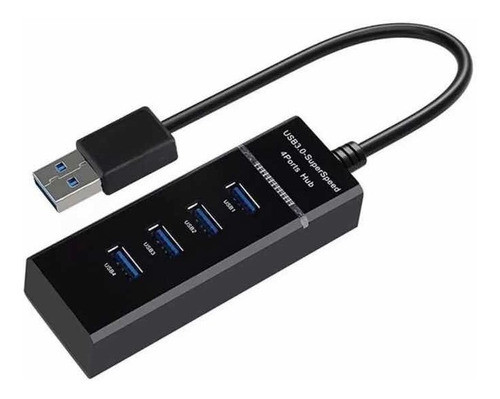 Expansor Hub Usb 3.0 Com Led 4 Portas Super Speed 5.0 Gbps. 0