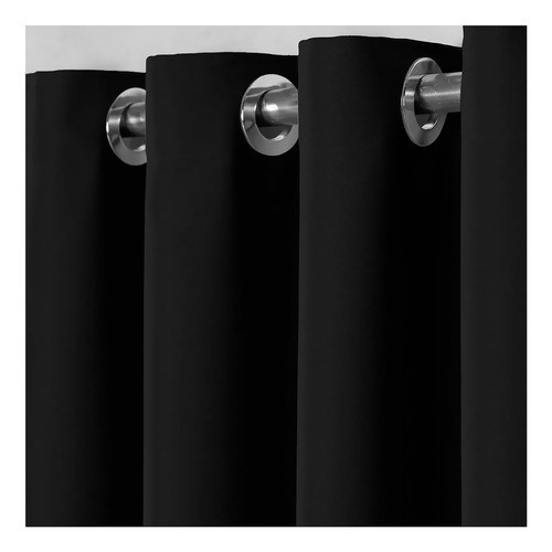 Kit Varão P/ Cortina Simples Cromado 28mm 3 Metros Alumínio 1